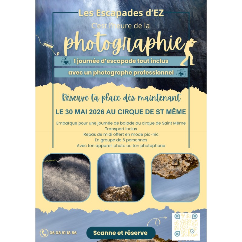 Escapade photographique 30 mai 2026 Cirque de Saint Même