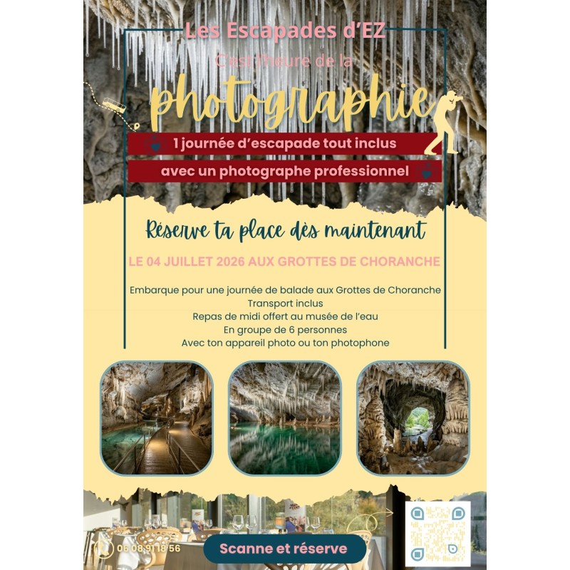 Grottes de Choranche Escapade photographique 4 juillet 2026