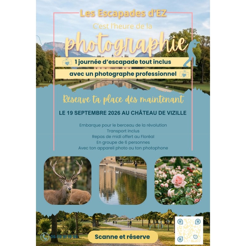 Château de Vizille Escapade photographique 19 septembre 2026