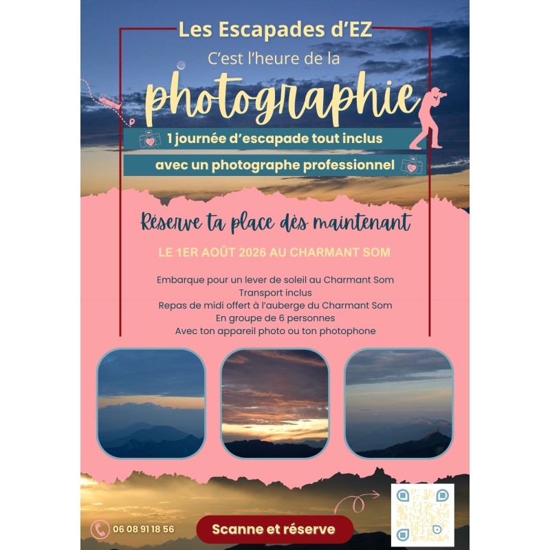 Lever de soleil au Charmant Som Escapade photographique 1er août 2026