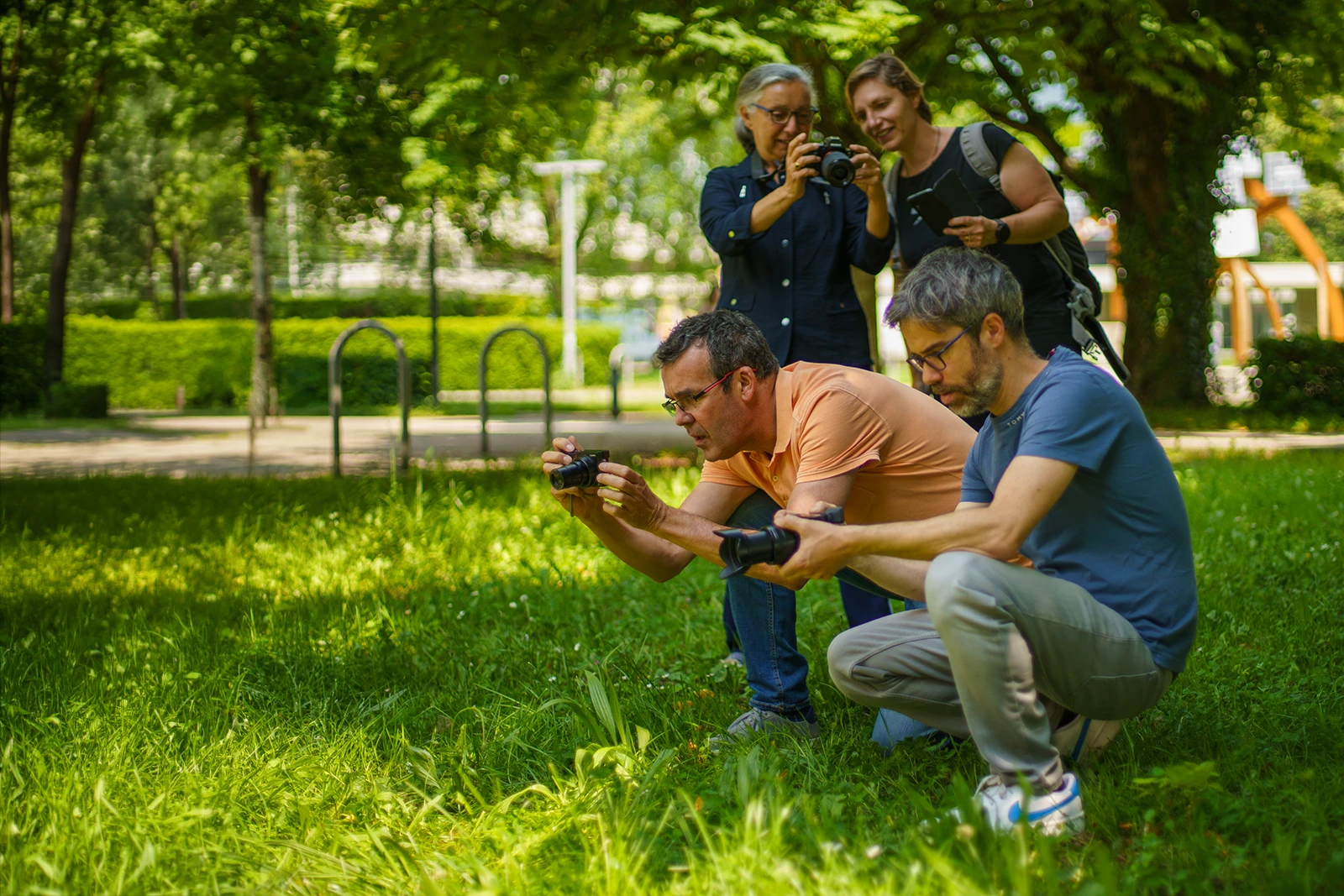 Groupe de stagiaires photographes en Isère - L'Académie d'EZ