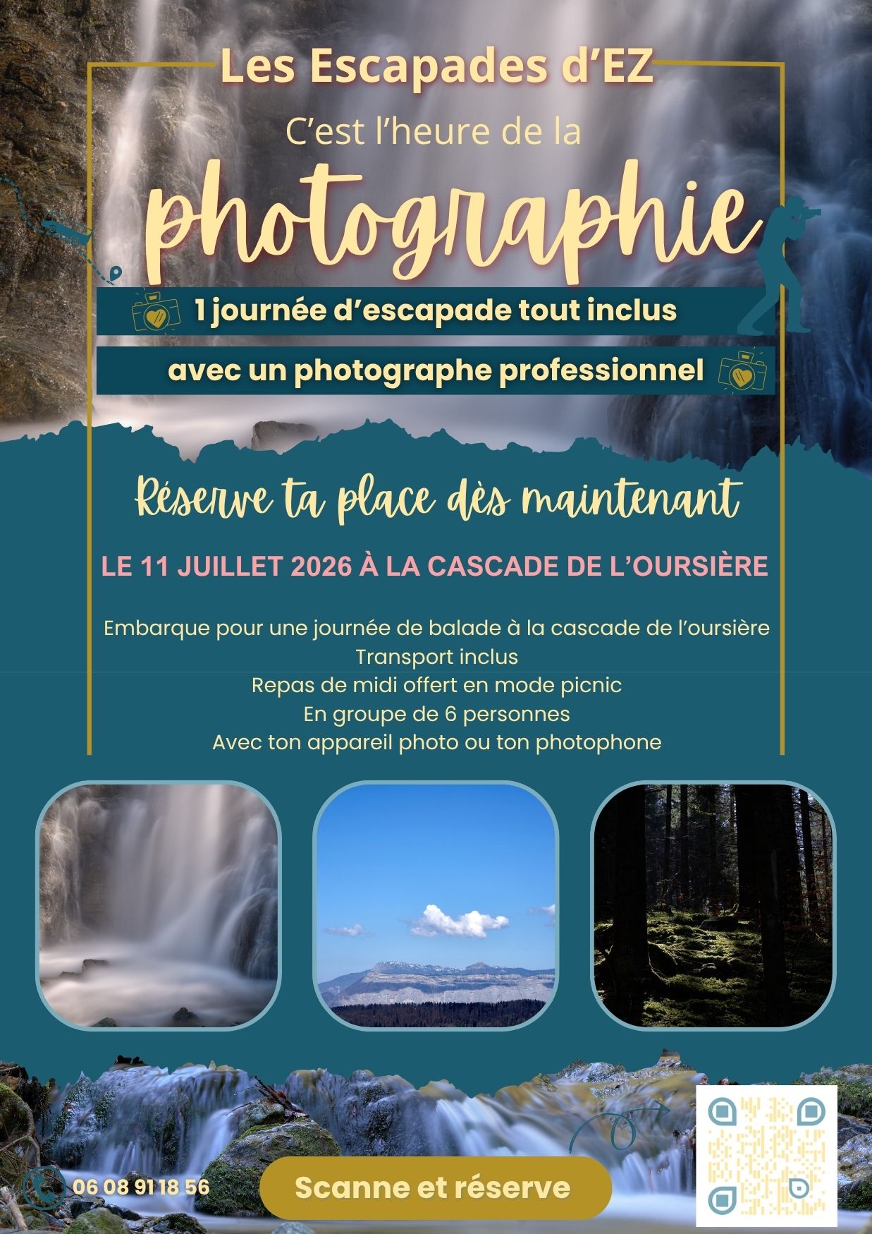 Les Escapades d'EZ sortie à la cascade de l'oursière dans le massif de Belledonne